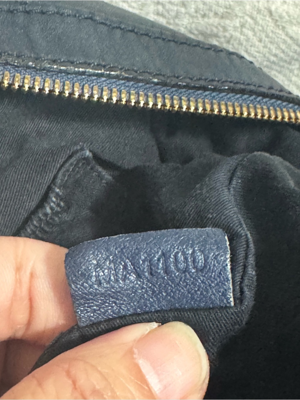 Givenchy Nightingale Navy Blue 2 way Leather Bag - Picture 10 of 14